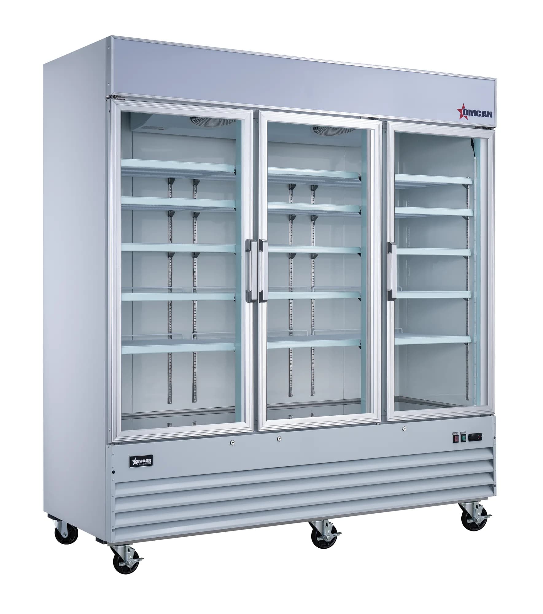 78″ Refrigerator 3 Swing Glass Door White 53 cu.ft. (1500 L) — photo 1