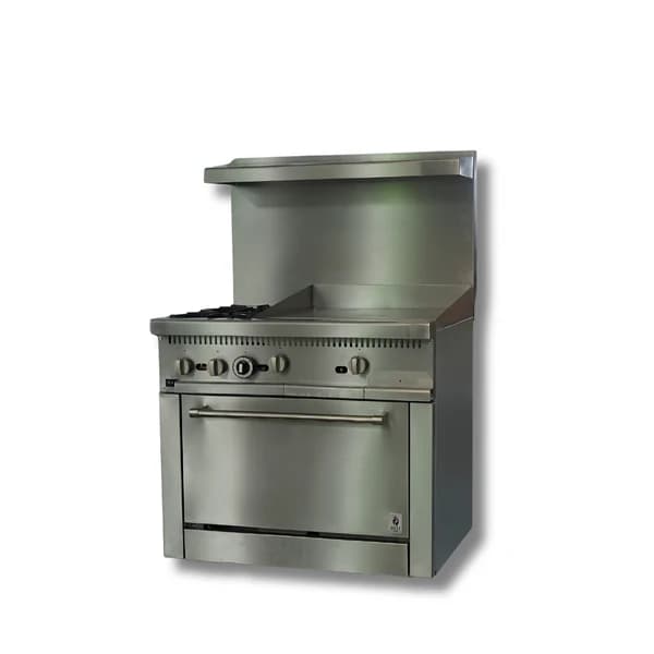 Gas Range with Built-In Convection Oven 36"w/24" Griddle top HZ-CR36-24MG