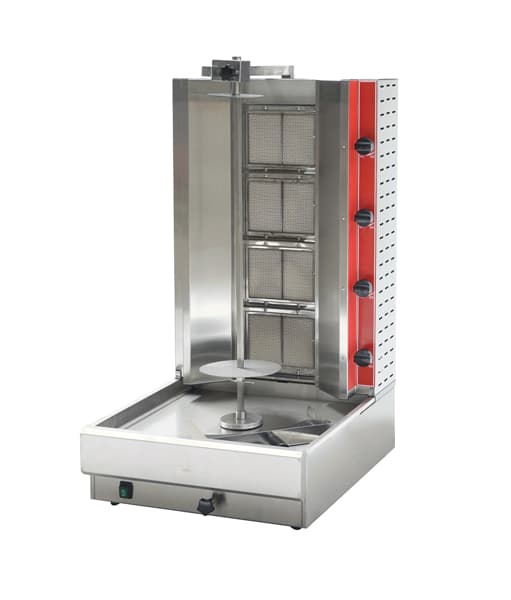 Doner Kebab Machine / Vertical Broiler / Shawarma Grill with 4 burners and 100lb