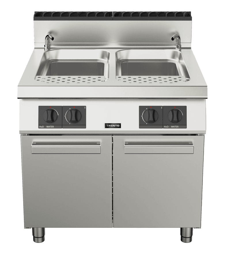 Trento 12 Gallon Double Tank Natural Gas Pasta Cooker – 95,000 BTU