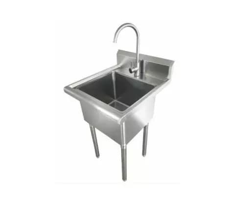 Landry sink with faucet