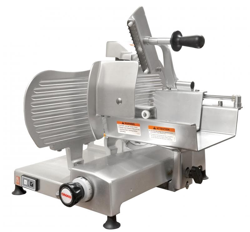Omas S-Series 12.3″ Blade Horizontal Gear-Driven Meat Slicer | Trento – 110 V, 0