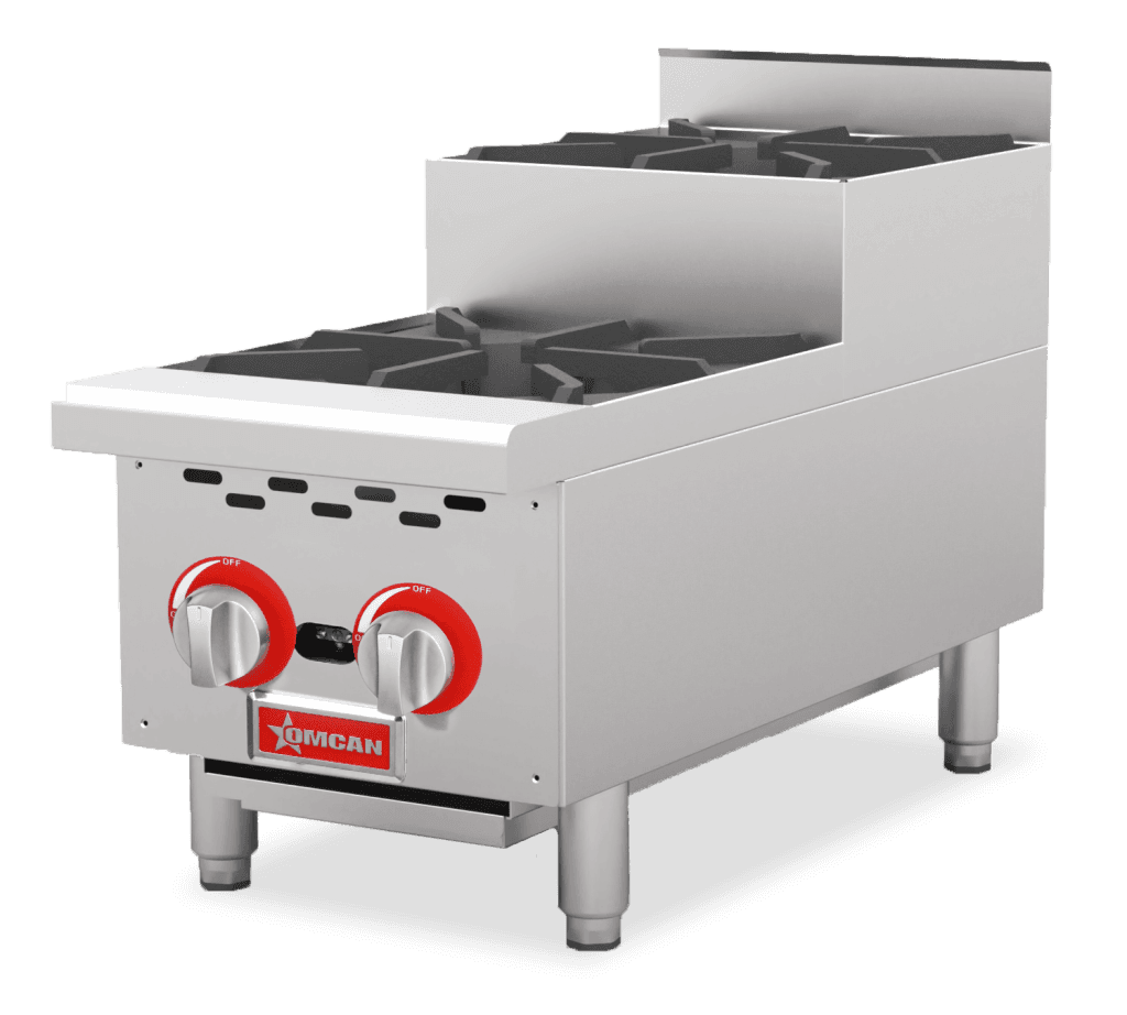 12″ Step-Up Hot Plate with 2 Burners
