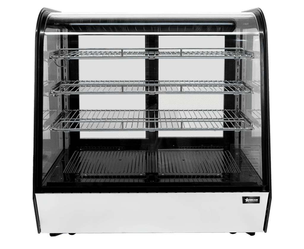 48″ Countertop Curve Glass Refrigerated Display with 8 cu.ft. (225 Liters) Capac