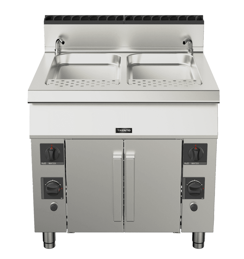Trento 12 Gallon Double Tank Natural Gas Pasta Cooker – 156,000 BTU