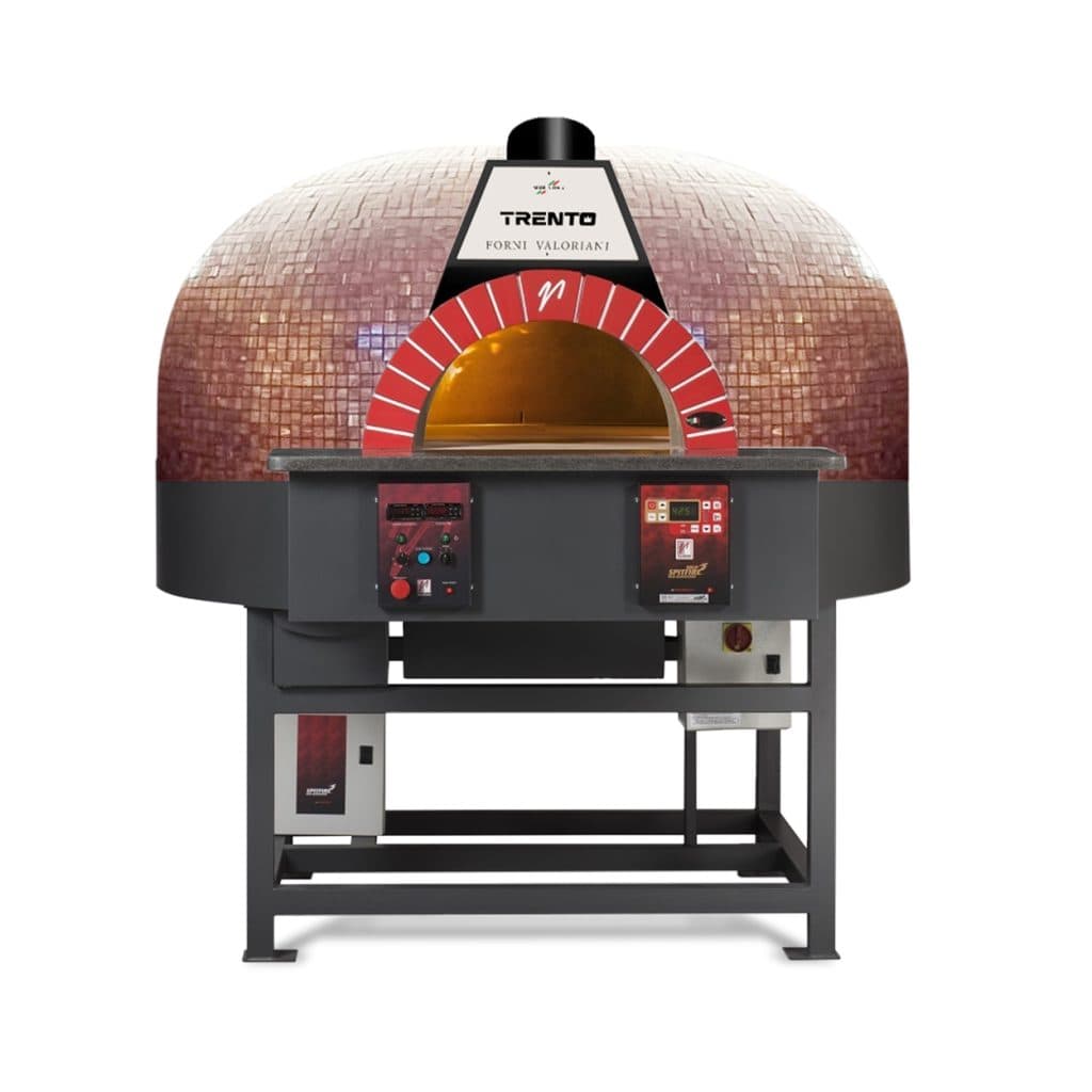 Trento Valoriani Rotativo 120 Gas and Wood Fired Pizza Oven with Rotating Deck,