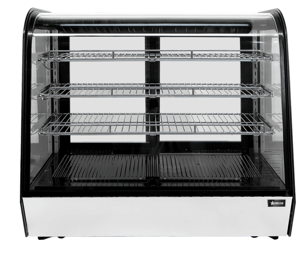 60″ Countertop Curve Glass Refrigerated Display with 10 cu.ft. (277 Liters) Capa