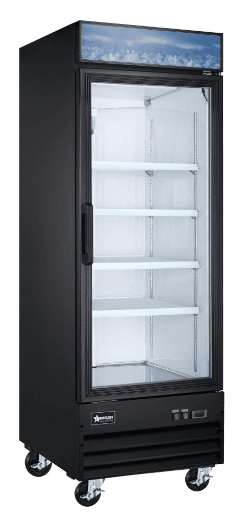 31” Black Display Freezer, 2-Glass Door, 23cu.ft. (648L) Capacity – 110V, 732W