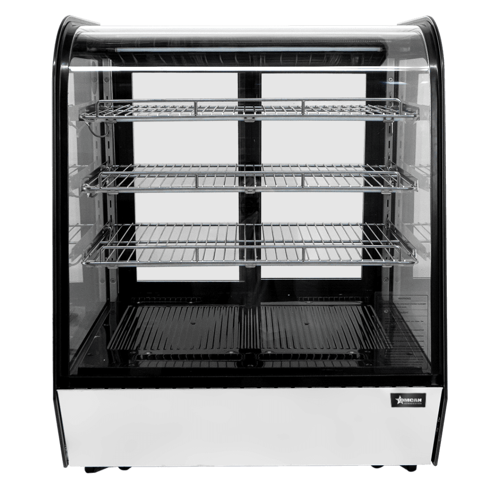 28″ Countertop Curve Glass Refrigerated Display with 5 cu.ft. (145 Liters) Capac