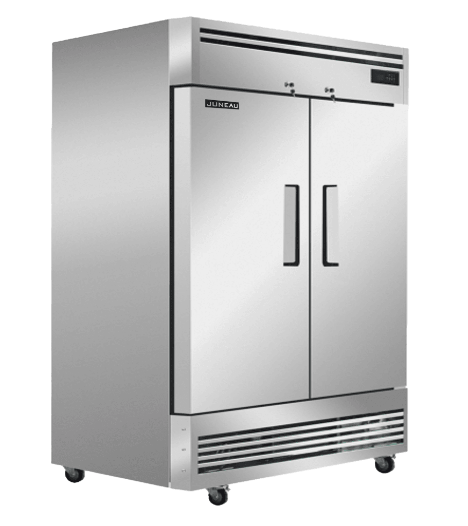 Juneau 54″ Reach-in Freezer 2-Door Stainless Steel 39 cu. ft. Capacity, 115 V, 6