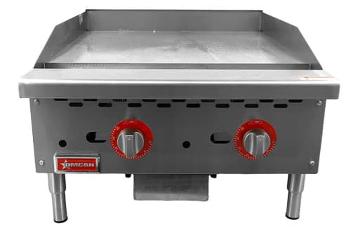 24″ Countertop Gas Griddle 2 Burners with Thermostatic Control – 56,000 BTU