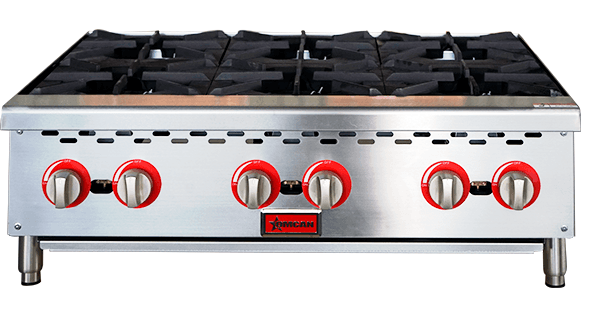 36″ Hot Plate with 6 Burners