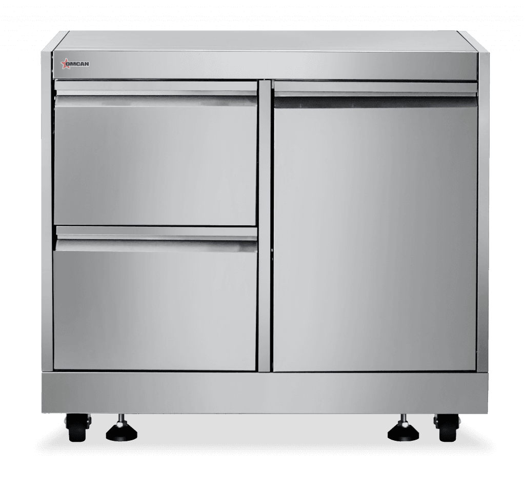 32″ Stainless Steel Cabinet Stand for #47876 with Gas Tank Cabinet and 2 Drawers