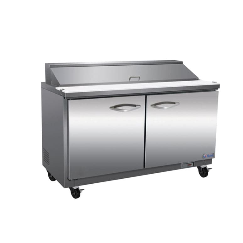 2 door sandwich prep table