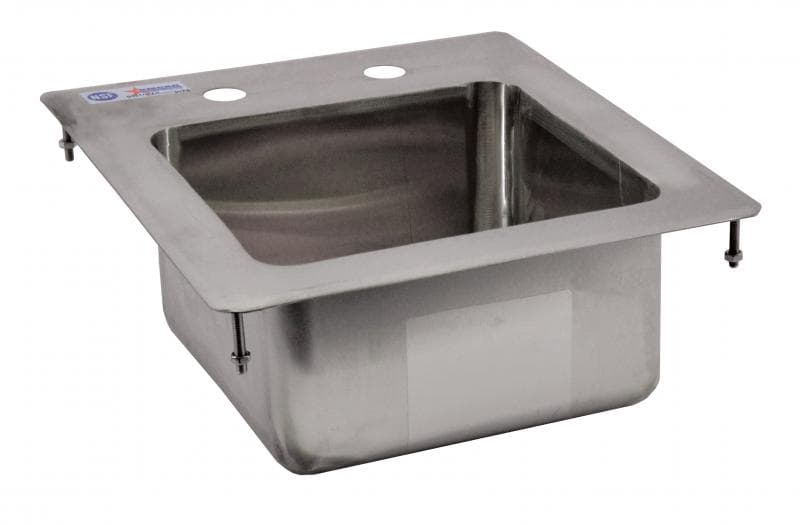 Stainless Steel Single Drop In Sink With Flat Top