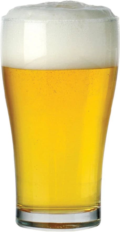 15 Oz Conical Amber Beer Glass, Set Of 6 - 8801