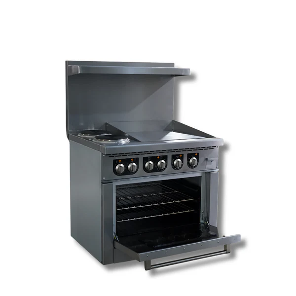 Electric Range 36" (2 burner + 24"Griddle) -HZ-ER36-24G