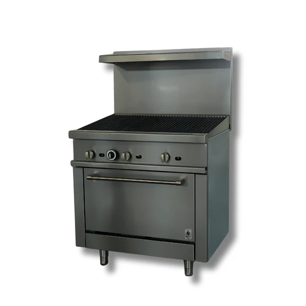 Gas Range 36"w/36"Charbroiler top HZ-R36-36CB