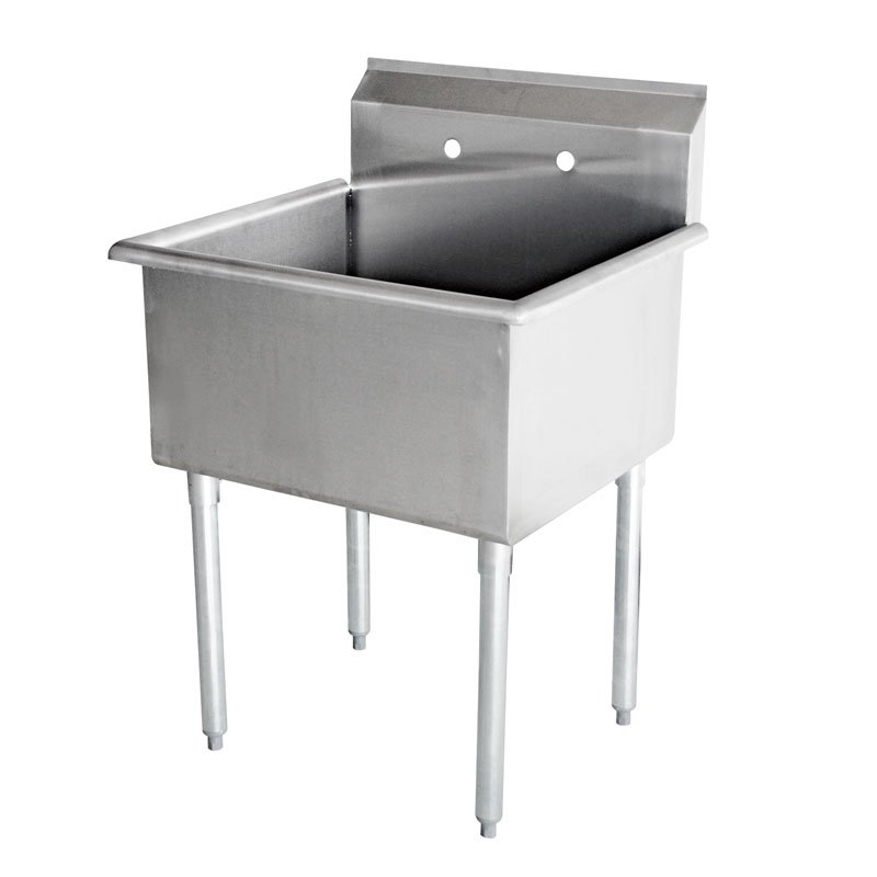 18″ x 18″ x 13″ 18-gauge stainless steel One Compartment Budget Sink