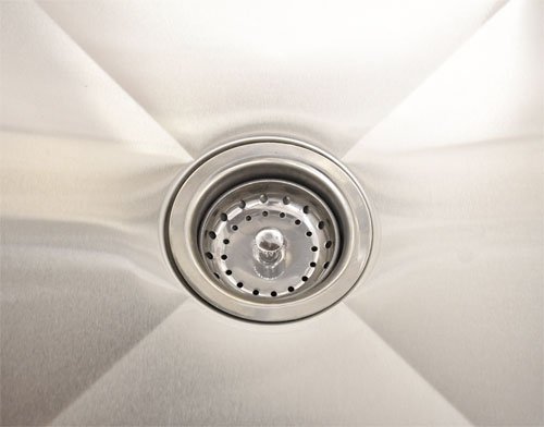 18-Gauge Stainless Steel One Tub Sink with 3.5″ Center Drain Without Drainboard – Image 3