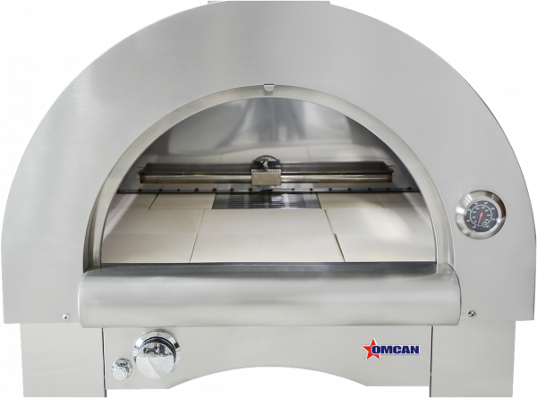 33″ Countertop Wood Burning and Propane Gas 35,000 BTU Pizza Oven Stainless Stee – Image 3