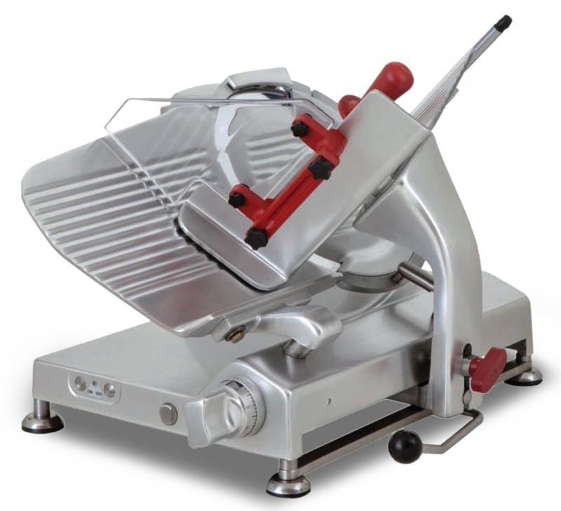 Omas 13″ Blade Gear-Driven Heavy-Duty Slicer with Plexiglass Protection | Trento