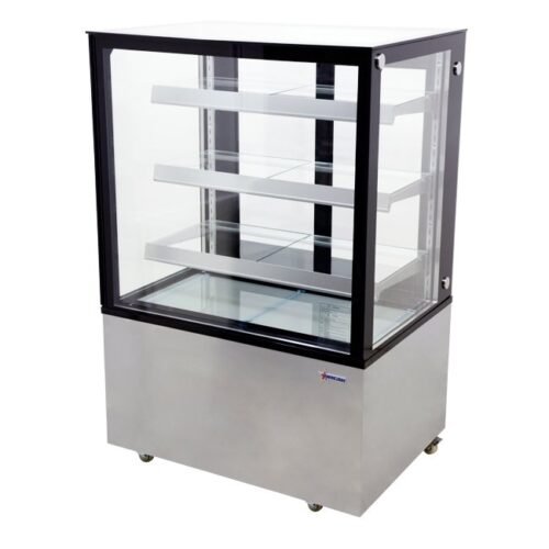 Square Glass Floor Refrigerated Display Case