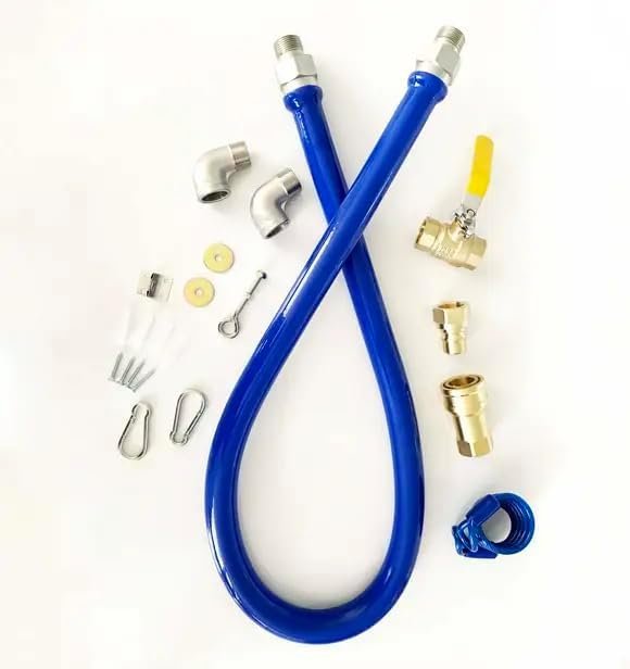 Gas Hose Blue 3/4" x 48", with Snapfast Disconnect – Image 2