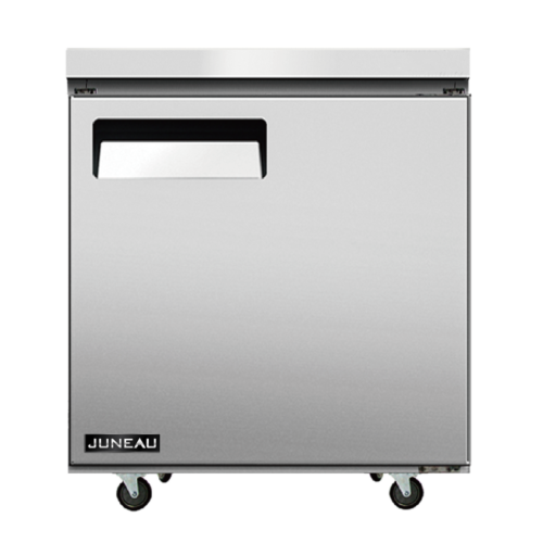 Juneau 27″ Undercounter Refrigerator Single Door Stainless Steel, 3.4 cu.ft. Cap