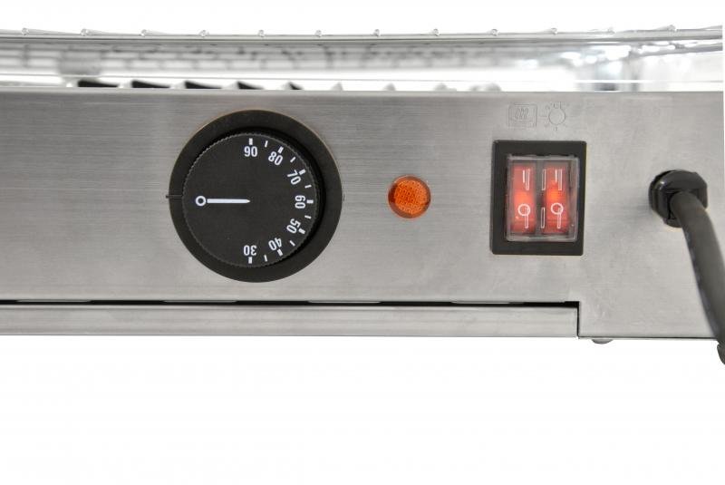 28" Countertop Display Warmer with Front and Rear Hinged Doors – Image 3