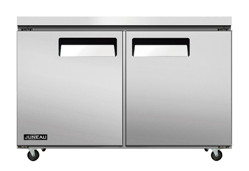 Juneau 48″ Undercounter Freezer Double Doors Stainless Steel, 6.7cu.ft. / 187 L