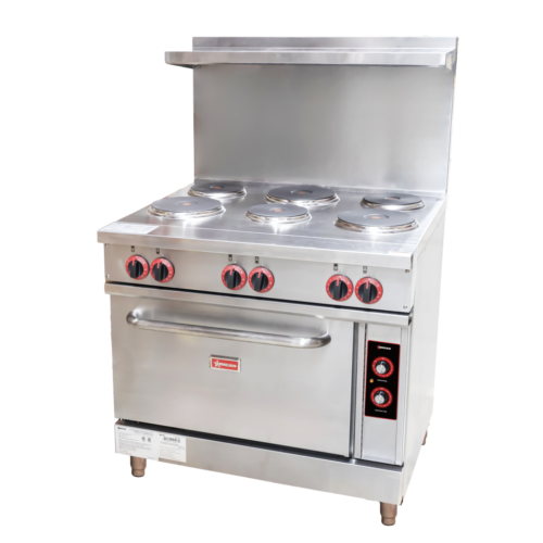 36″ Commercial Electric Range with 6 Burners and Standard Oven – 208 V, 18 kW