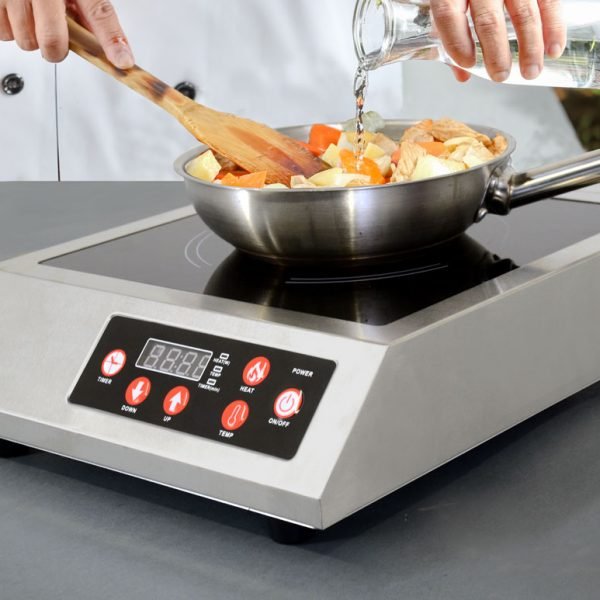 Stainless Steel Commercial Countertop Induction Cooker - Image 3