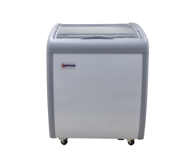 Ice Cream Display Chest Freezer with Curved Glass Top – Image 2