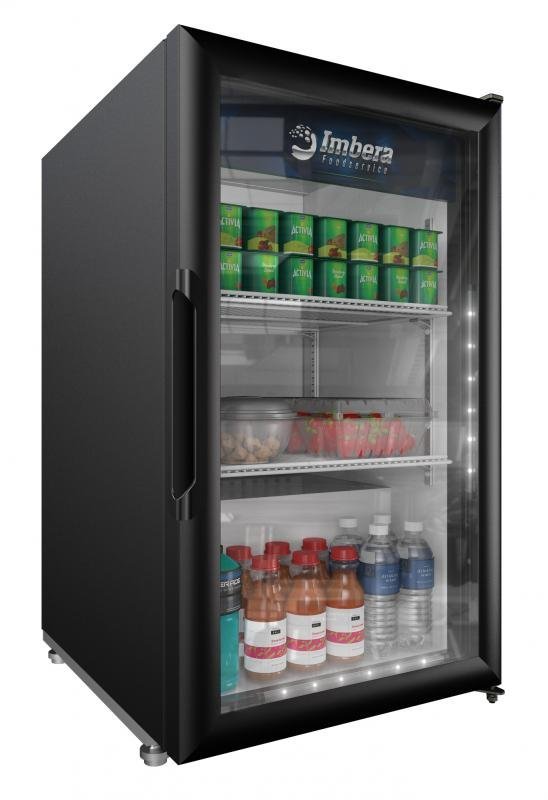Imbera One Glass Swing Door Refrigerator, Black – Image 3