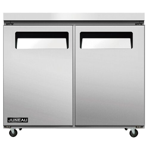 Juneau 36″ Undercounter Freezer Double Doors Stainless Steel, 4.9 cu.ft. / 138 L