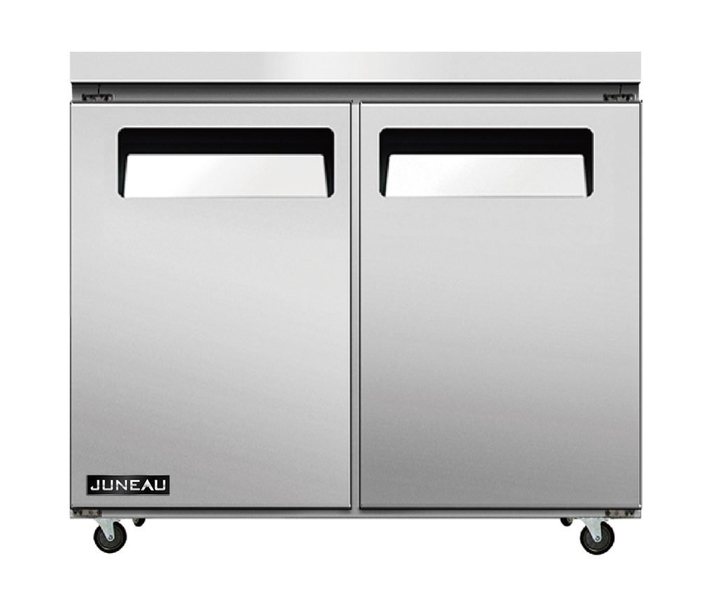 Juneau 36″ Undercounter Freezer Double Doors Stainless Steel, 4.9 cu.ft. / 138 L