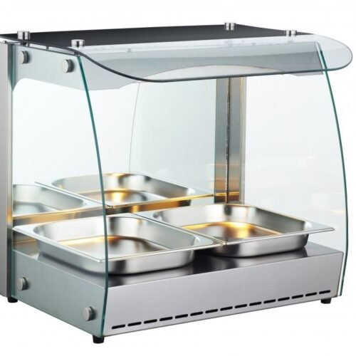 22" Single-Shelf Full Service Heated Display Case with 66L capacity