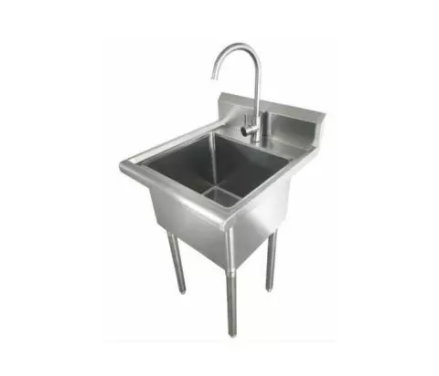 Landry sink with faucet