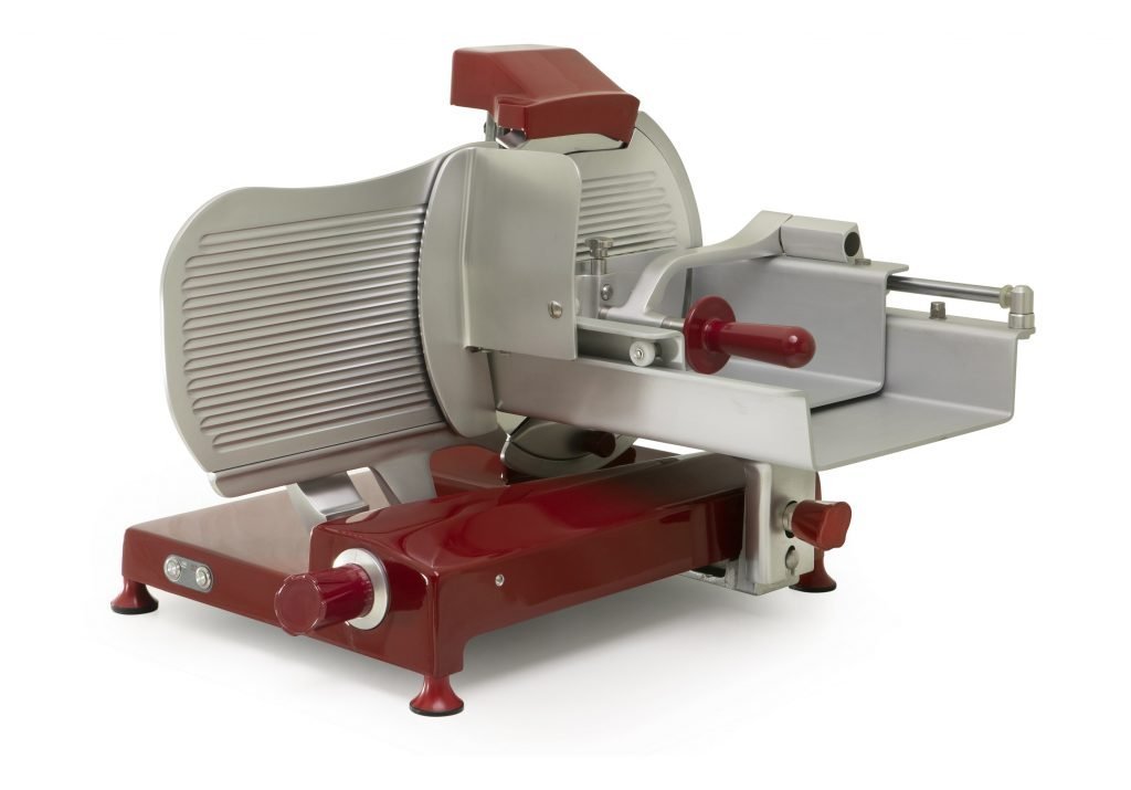 Omas S-Series 15″ Horizontal Gear-Driven Meat Slicer, Red | Trento – 110 V, 0.4 – Image 3