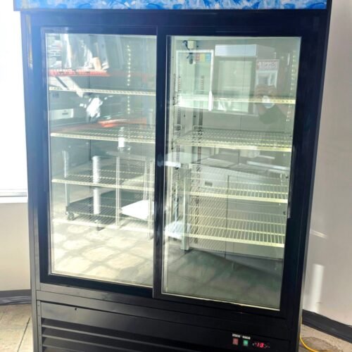 2 door sliding Glass Door refrigerator
