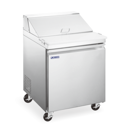 Aurora 28″ Mega Top Refrigerated Prep Table, 1 Door, Stainless Steel, 7 cu.ft. (