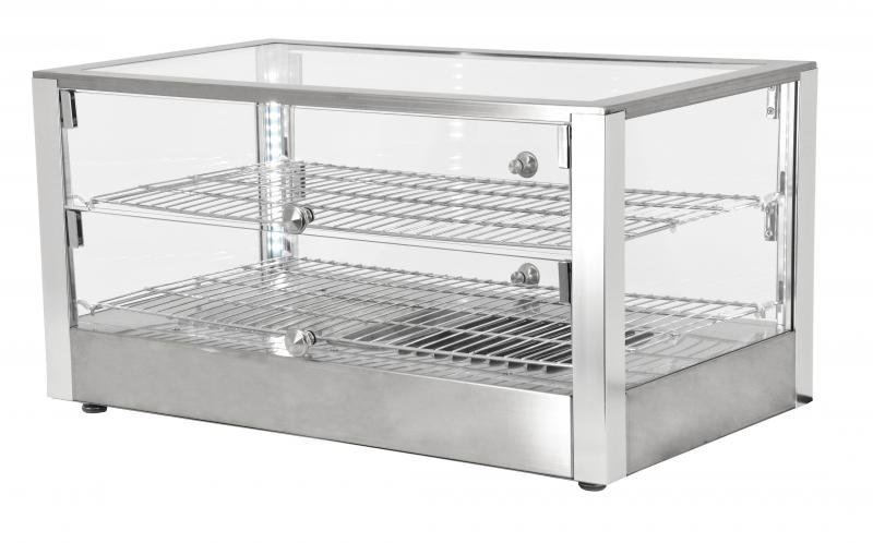 28" Countertop Display Warmer with Front and Rear Hinged Doors – Image 2