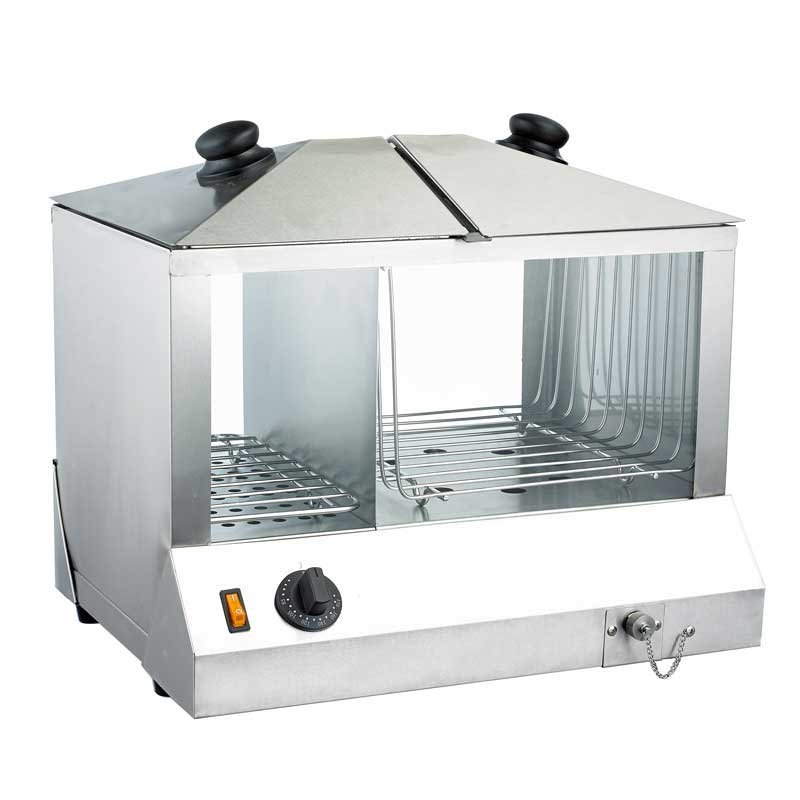 18" Hot Dog Steamer and Bun Warmer