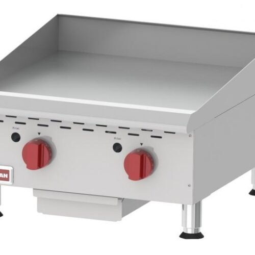 Countertop Gas Griddle with Thermostatic Control