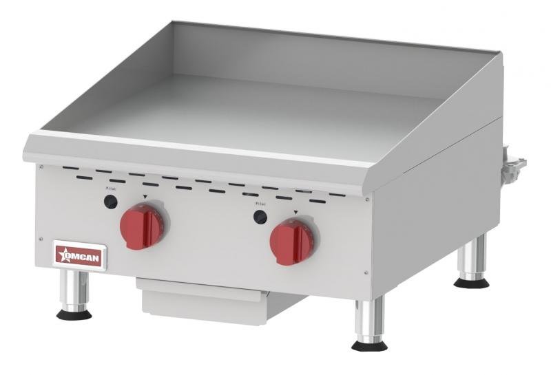 Countertop Gas Griddle with Thermostatic Control