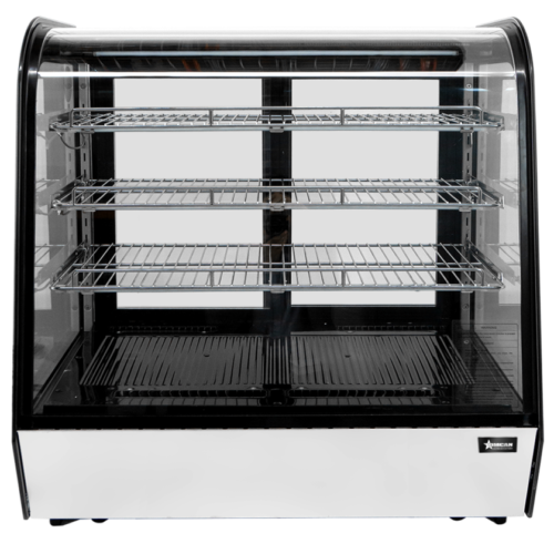 35″ Countertop Curve Glass Refrigerated Display with 6.5 cu.ft. (186 Liters) Cap