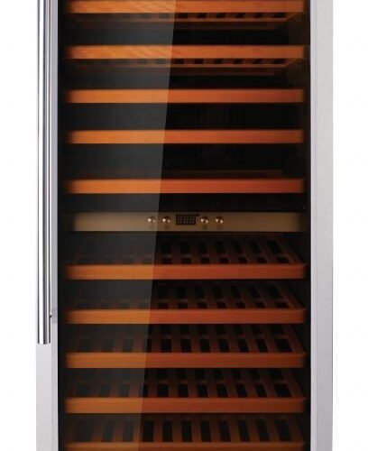Vinovero 27-inch Dual Zone Wine Cooler with 181 Bottle Capacity and Stainless St