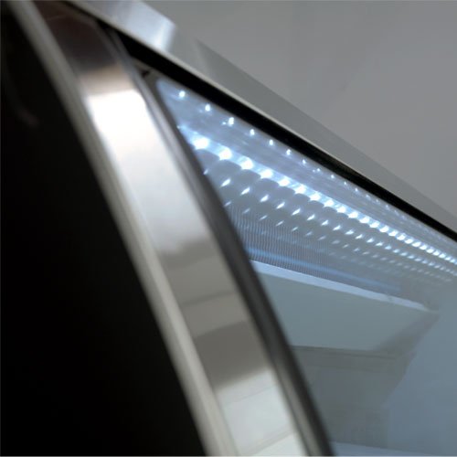 47″ Floor Refrigerated Display Case with Stainless Steel Exterior - Image 3