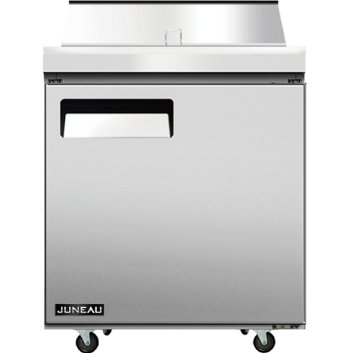 Juneau 28″ Refrigerated Prep Table, Single Door, 3.4 cu.ft (95 Liters) Capacity